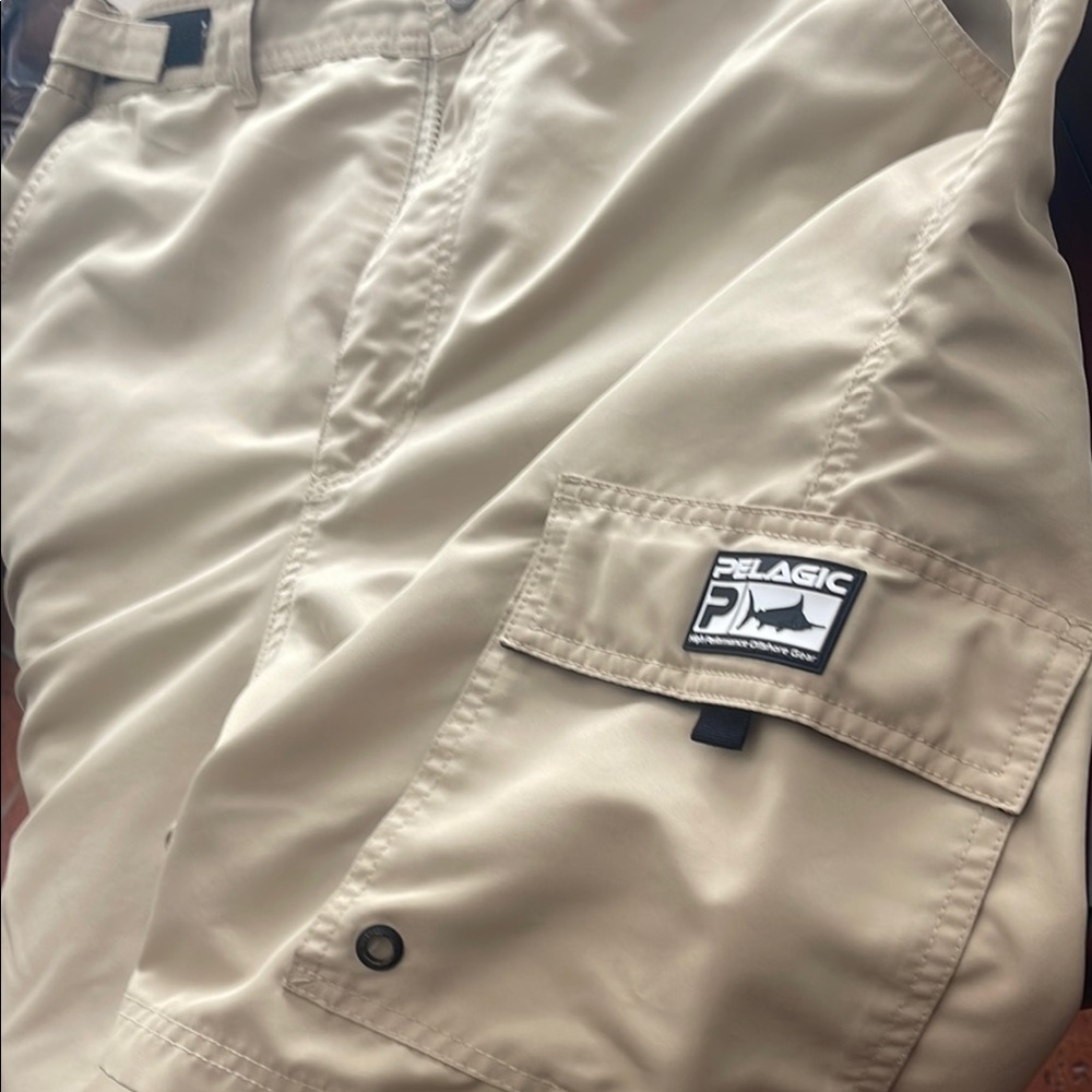 Pelagic Khaki Cargo Shorts